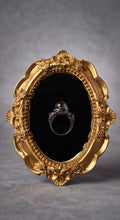 Anillo Bola de Cristal Negra