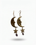Aretes Whimsical Moon Amatista